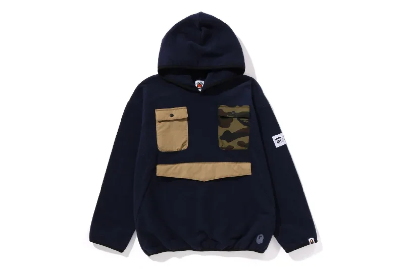 1ST CAMO MULTI POCKETS PULLOVER HOODIE