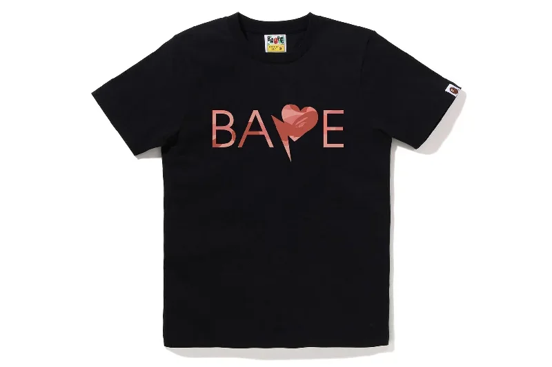 1ST CAMO HEART BAPE LOGO TEE