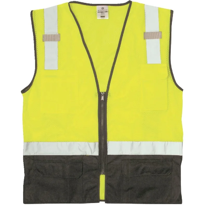 Kishigo ANSI Class 2 Hi-Vis Black-Bottom Safety Vest