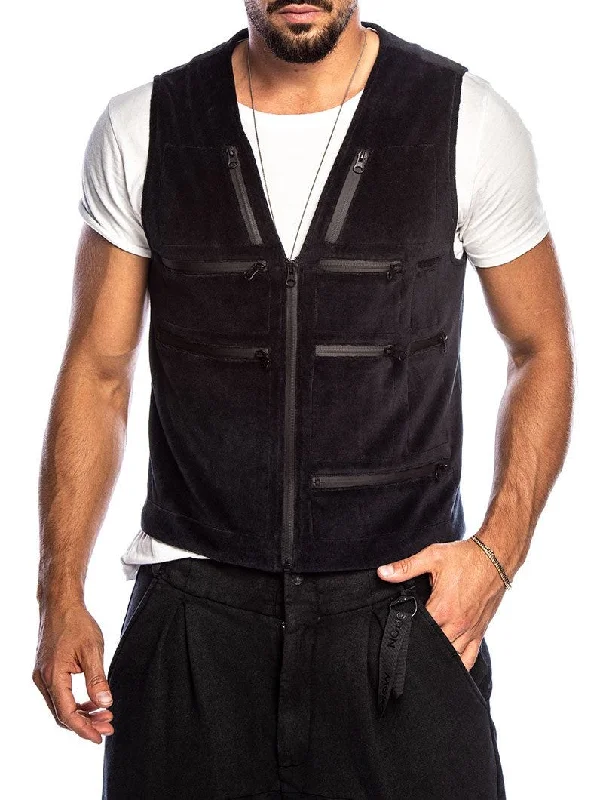 AZETO VEST IN BLACK