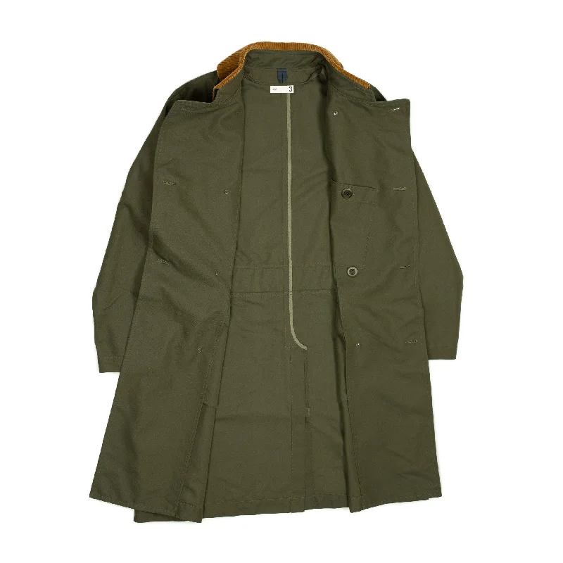 cotton-polyester-chambray-gabardine-cloth-double-breasted-raglan-sleeve-trench-coat-olive-60003