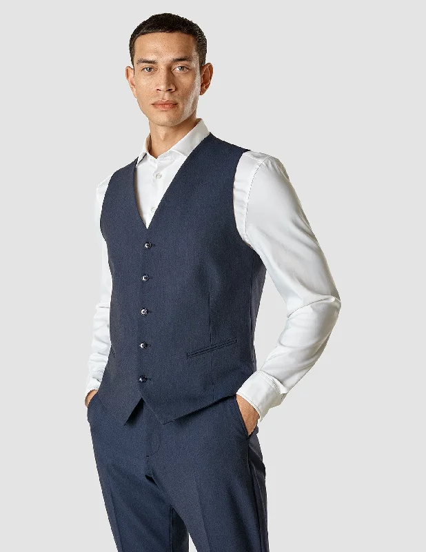 Essential Vest Navy Melange