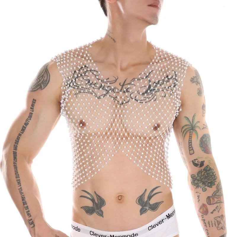 glitter-midriff-rhinestone-fishnet-vest