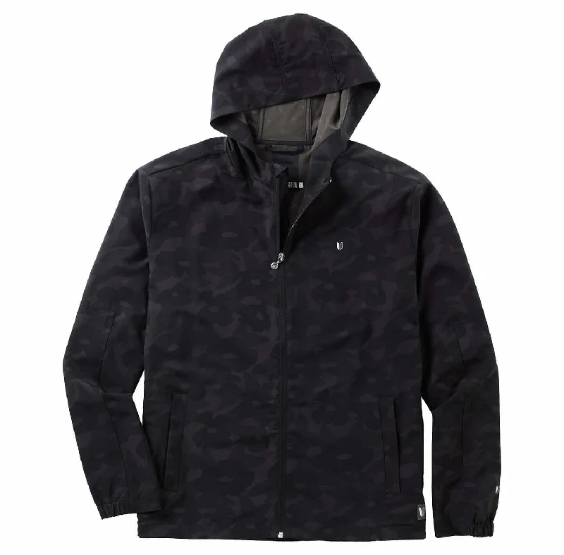 Printed Stormer Hooded Full-Zip Windbreaker