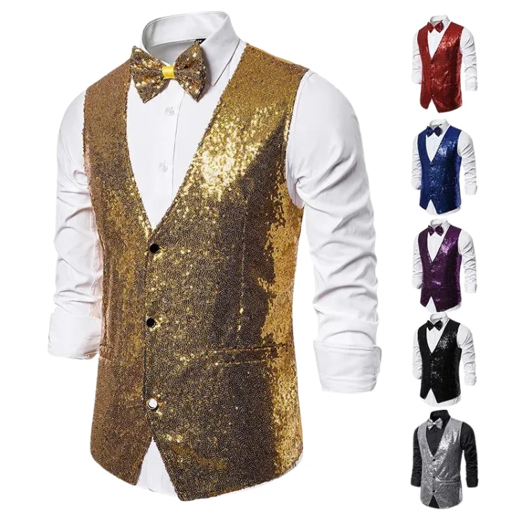 mens-sequin-deep-v-neck-button-basics-vest