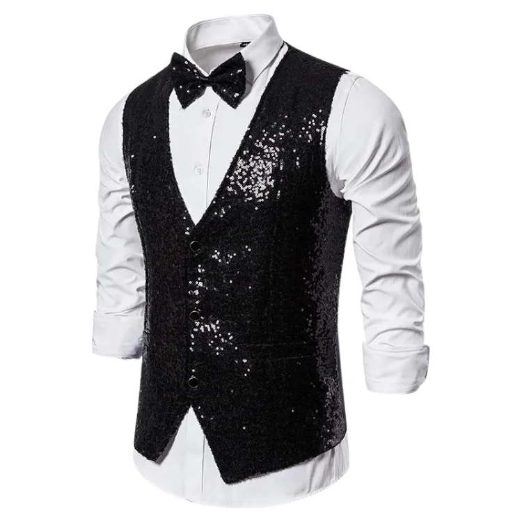 mens-sequin-deep-v-neck-button-basics-vest