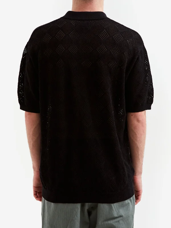 beams-plus-zip-knit-mesh-polo-mesh-black