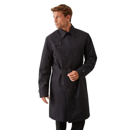 Burton Mens Double-Breasted Trench Coat