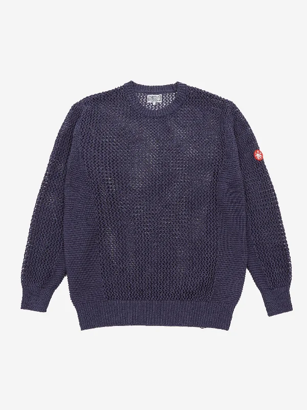 C.E Cav Empt Side Rib Loose Net Knit - Blue