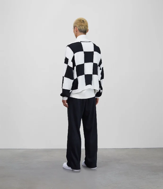 cb-chequered-knit-jacket