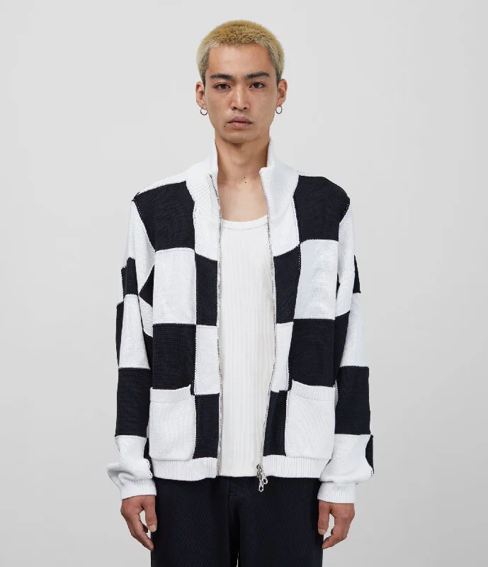 cb-chequered-knit-jacket