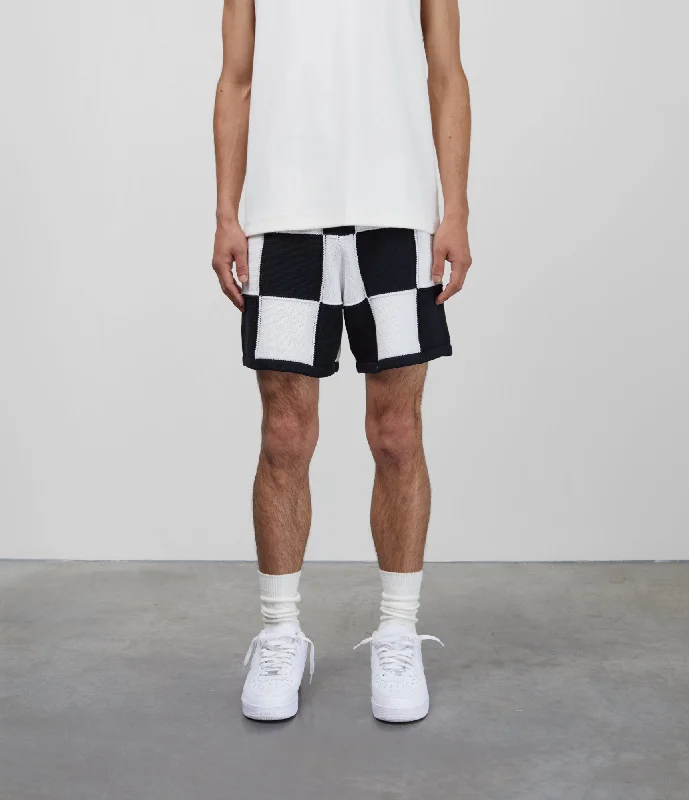 cb-chequered-knit-shorts