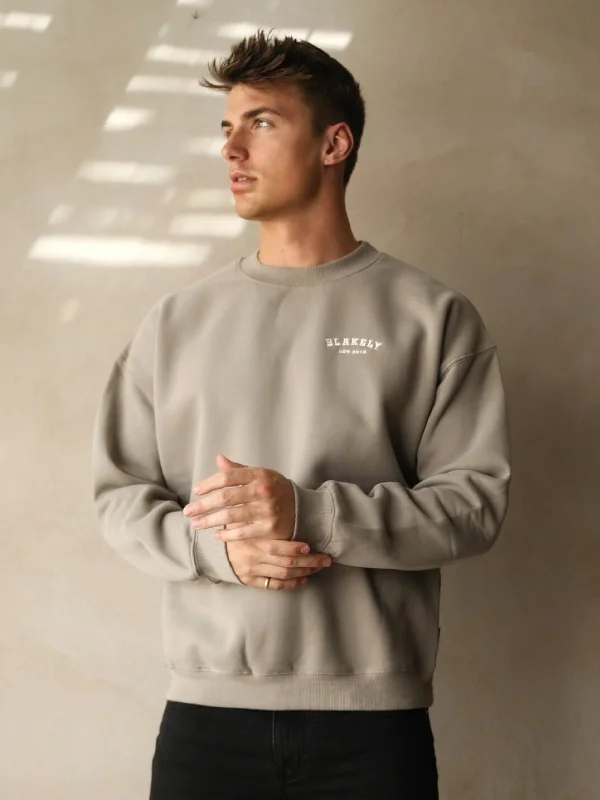 Heritage Relaxed Jumper - Neutral Grey