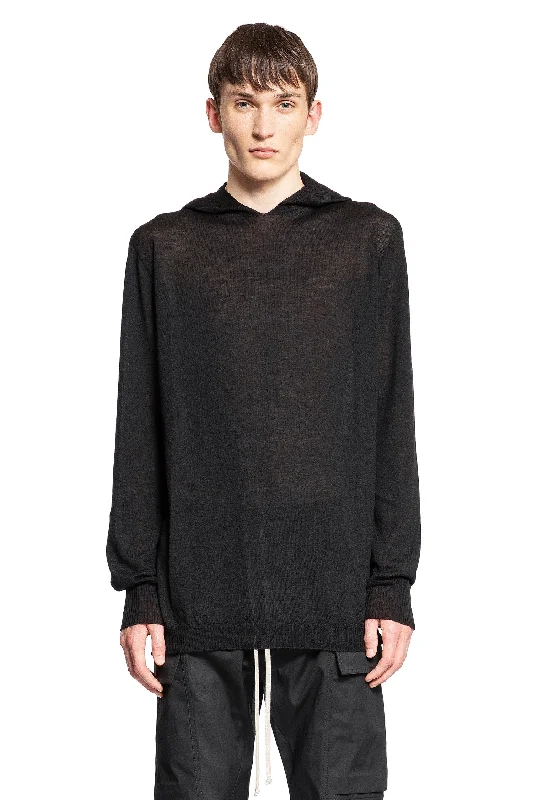 RICK OWENS MAN BLACK KNITWEAR