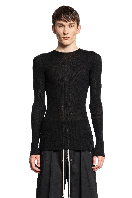 RICK OWENS MAN BLACK KNITWEAR