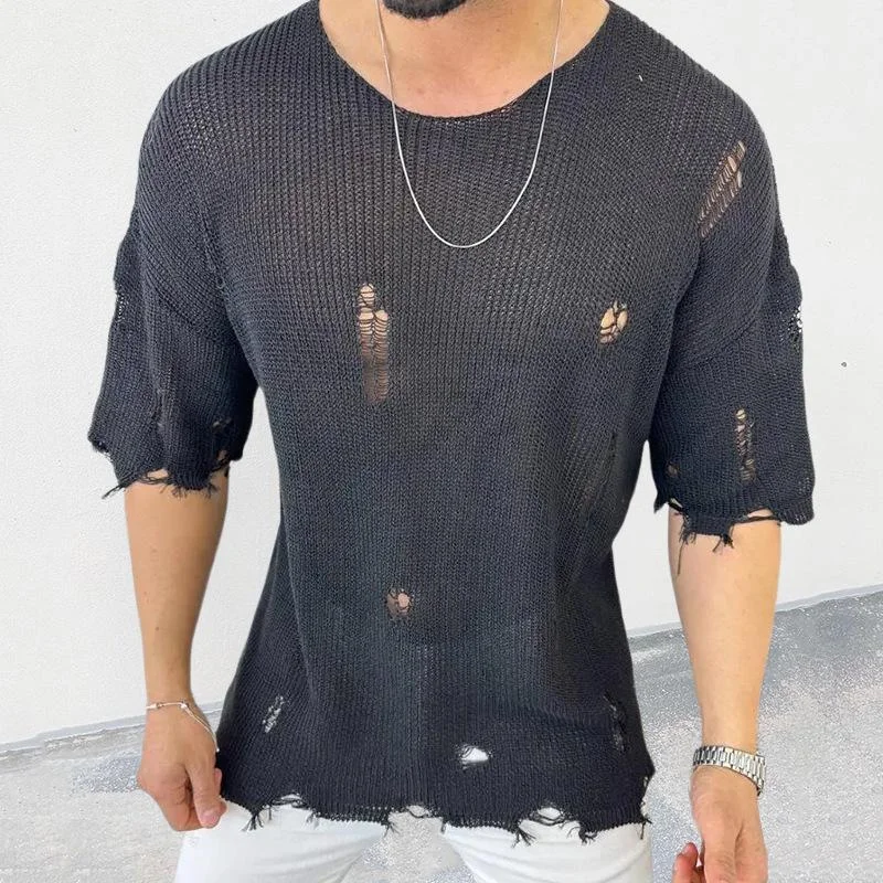 mens-casual-round-neck-short-sleeve-hollow-knit-pullover-sweater-43852441m