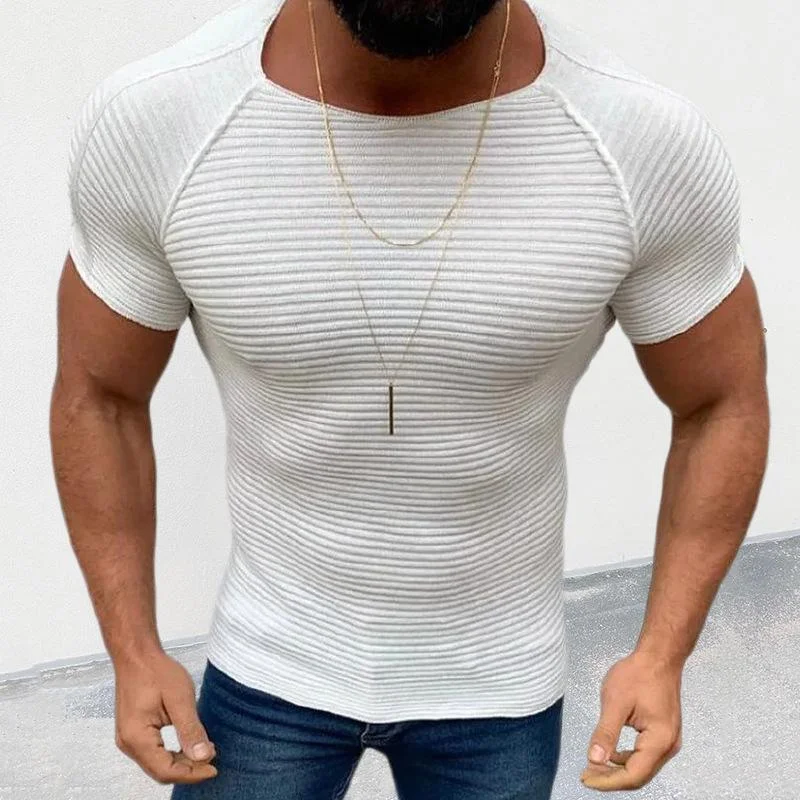 mens-casual-slim-round-neck-short-sleeved-knitwear-59345509m