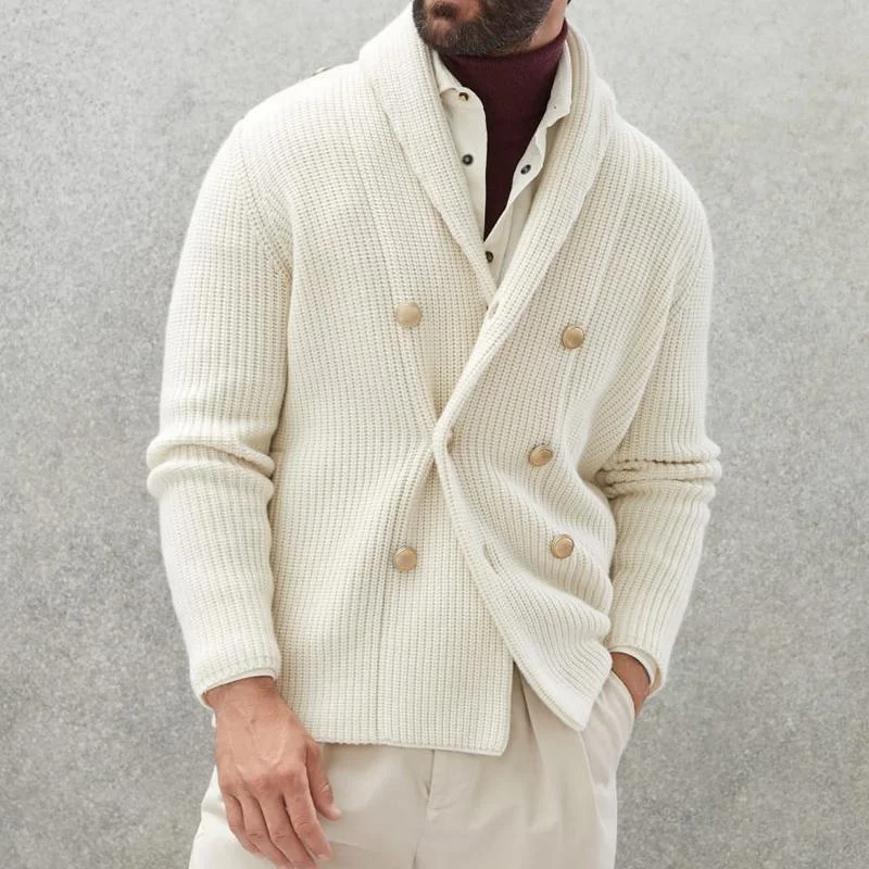 mens-casual-solid-color-lapel-double-breasted-knitted-cardigan-94737821m