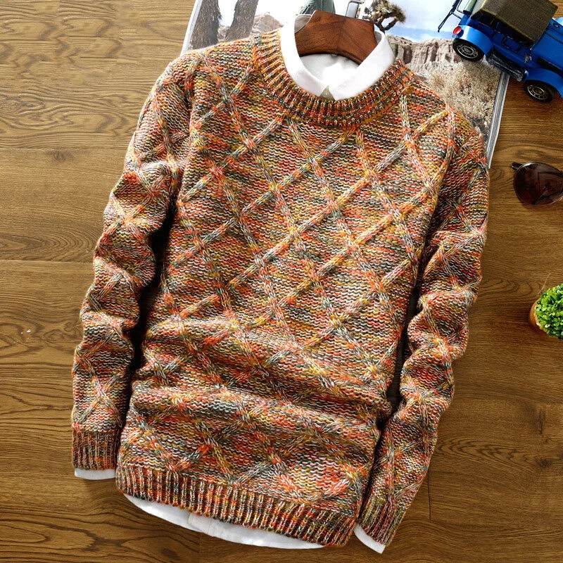 mens-round-neck-coloring-knit-sweater-97661397z