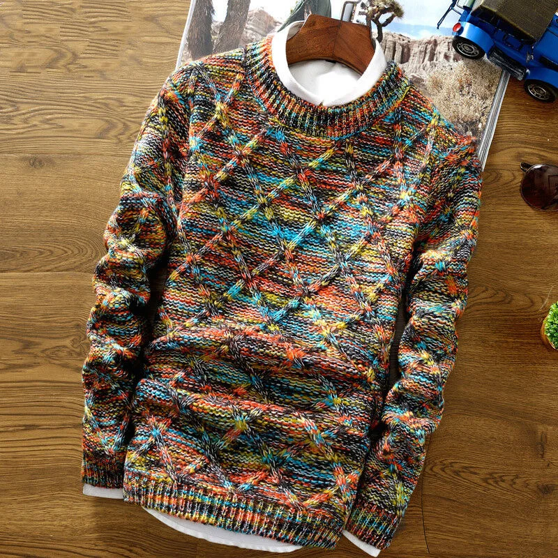 mens-round-neck-coloring-knit-sweater-97661397z