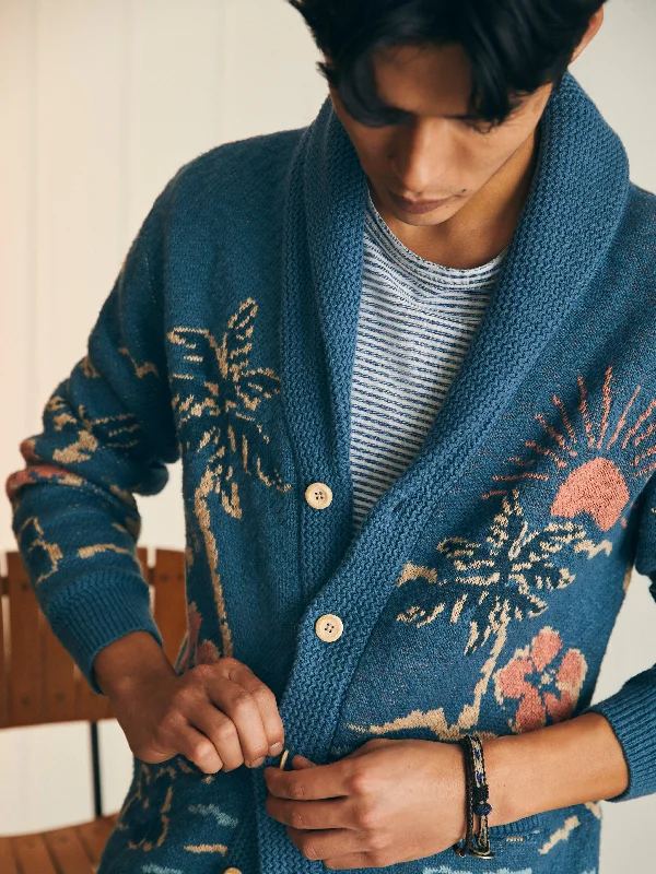 Offshore Swell Cardigan - Aqua Sea