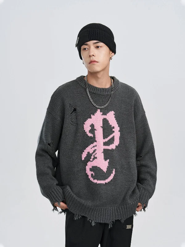 PCLP Mosaic P Knit Sweater