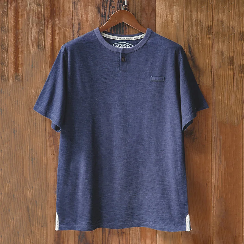 retro-indigo-henley-cotton-t-shirt