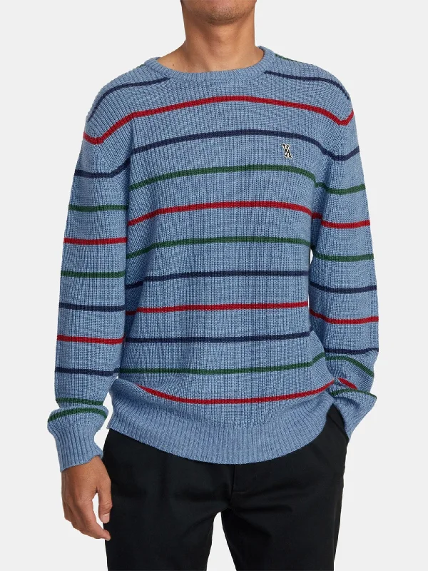 Yalla Stripe Long Sleeve Sweater