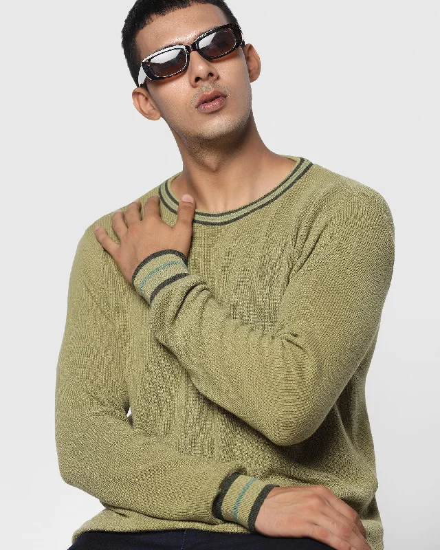 solid-crew-neck-sweater-in-moss-green-bonne