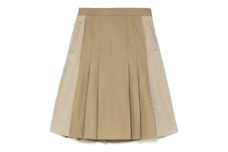 BAPY PLEATED A-LINE SKIRT