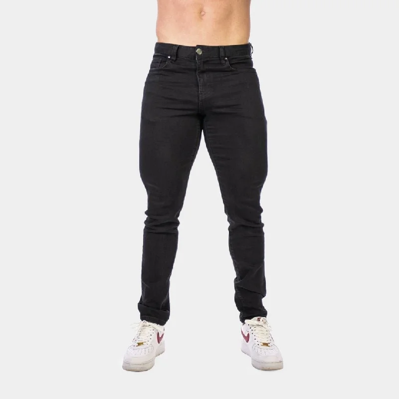 Active Tapered Slim Fit Jeans - Black