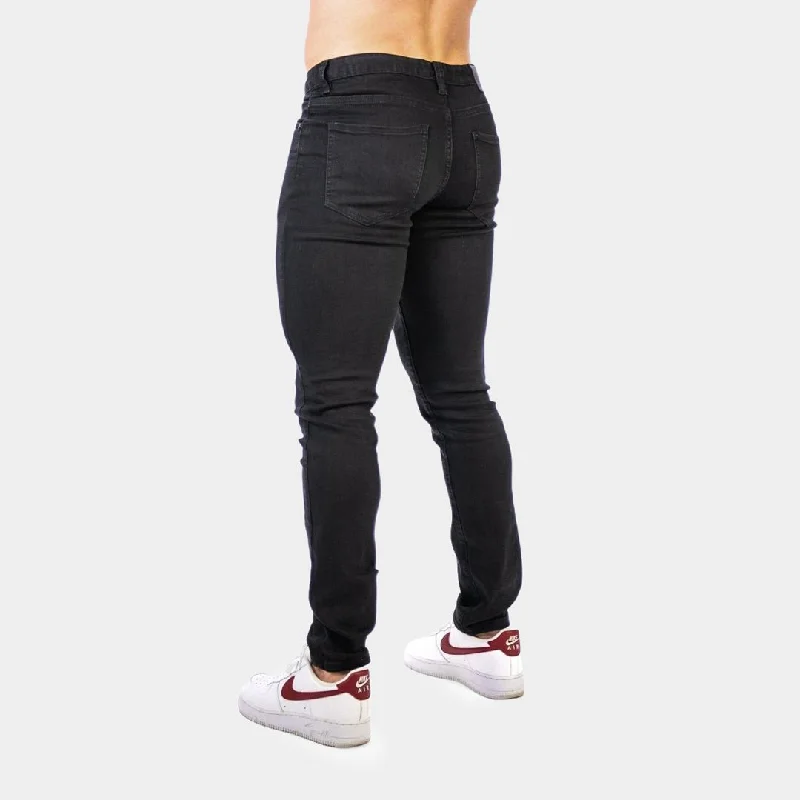 Active Tapered Slim Fit Jeans - Black