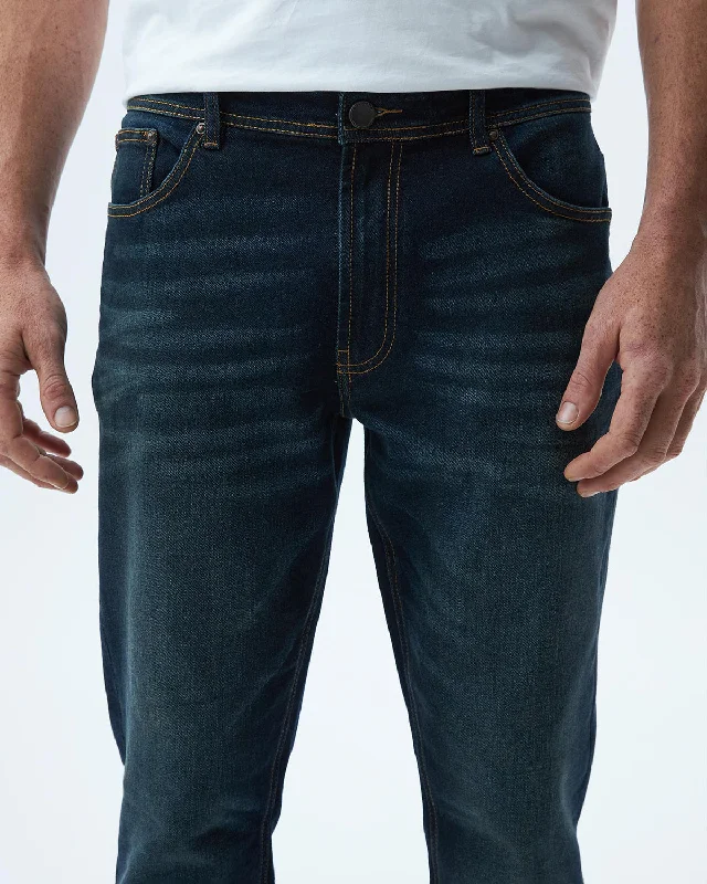 RELAXED FIT HIGH-RISE JEANS IN ULTRA DARK WASH