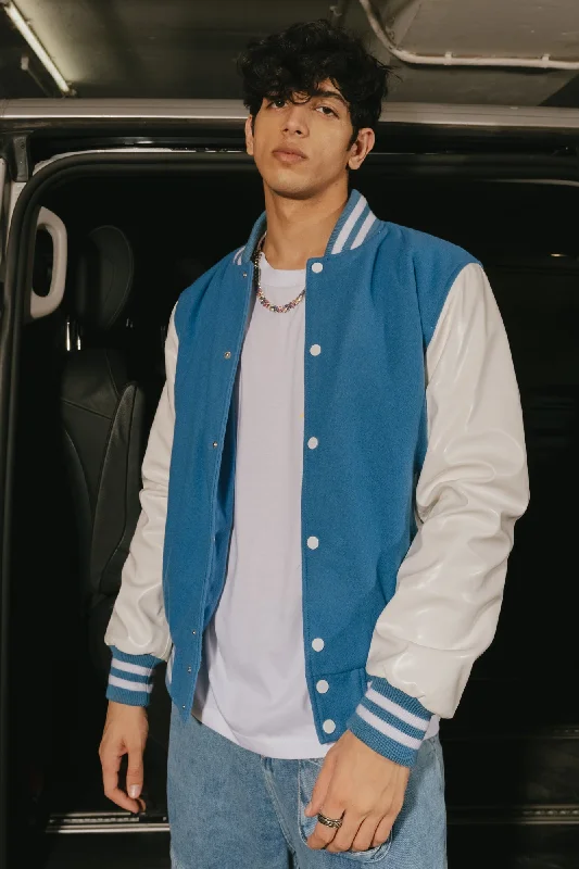 Blue Wonders Men's Varsity Jacket