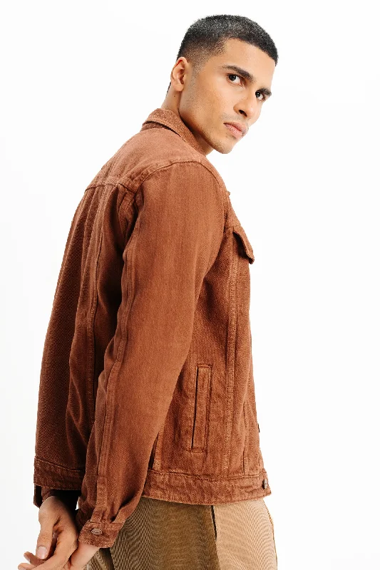 Brown Classic Men's Trucker Jacket