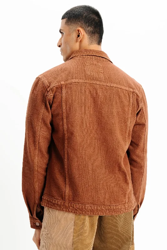 Brown Classic Men's Trucker Jacket