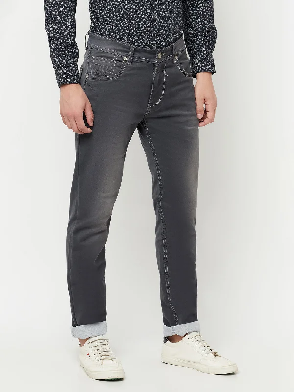 Cantabil Grey Men's Denim