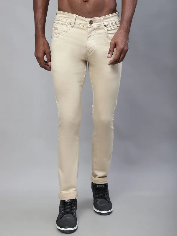 Cantabil Men Beige Jeans