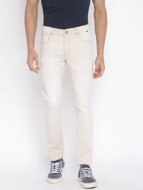 Cantabil Men Beige Jeans