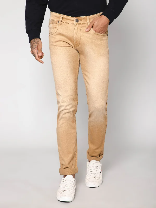 Cantabil Men Khaki Jeans