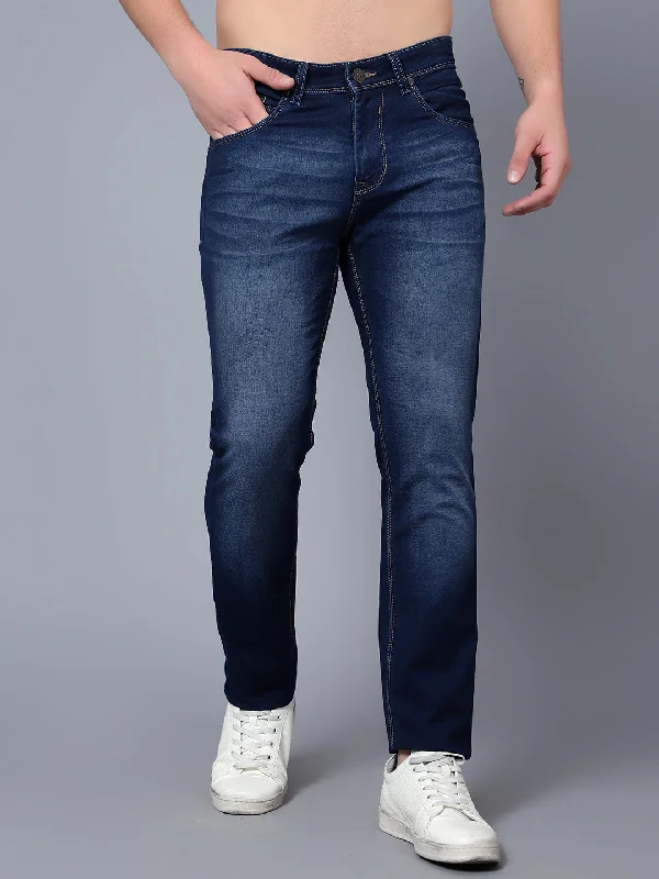 Cantabil Men Dark Mercerised Jeans