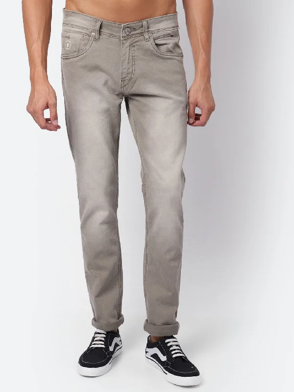 Cantabil Men's Beige Jeans