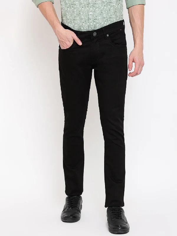 Cantabil Mens Black Denim