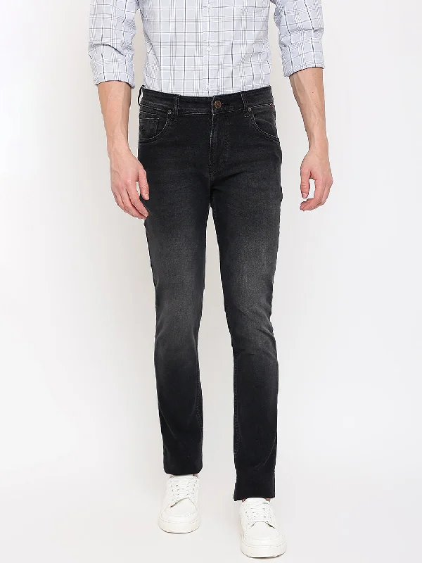 Cantabil Mens Black Denim