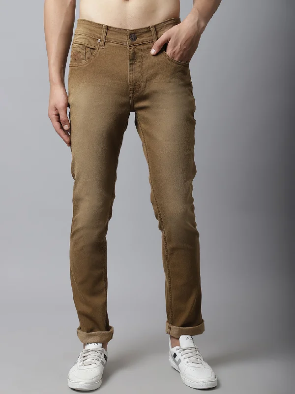 Cantabil Mens Brown Jeans