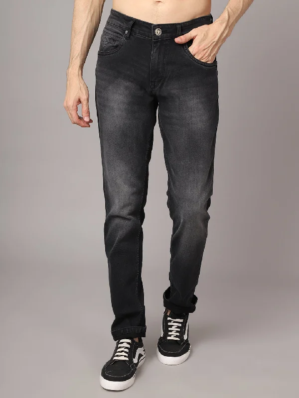 Cantabil Mens Dark Grey Jeans