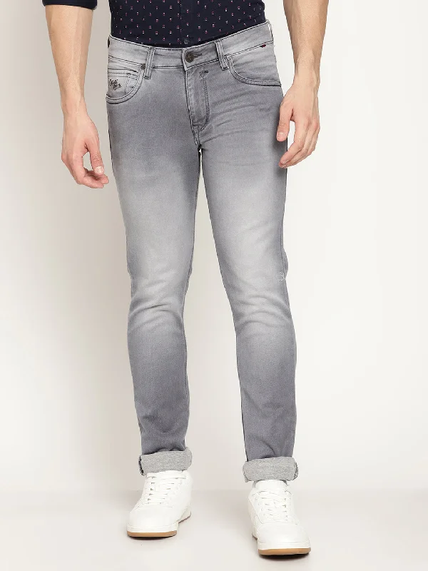 Cantabil Men's Grey Denim