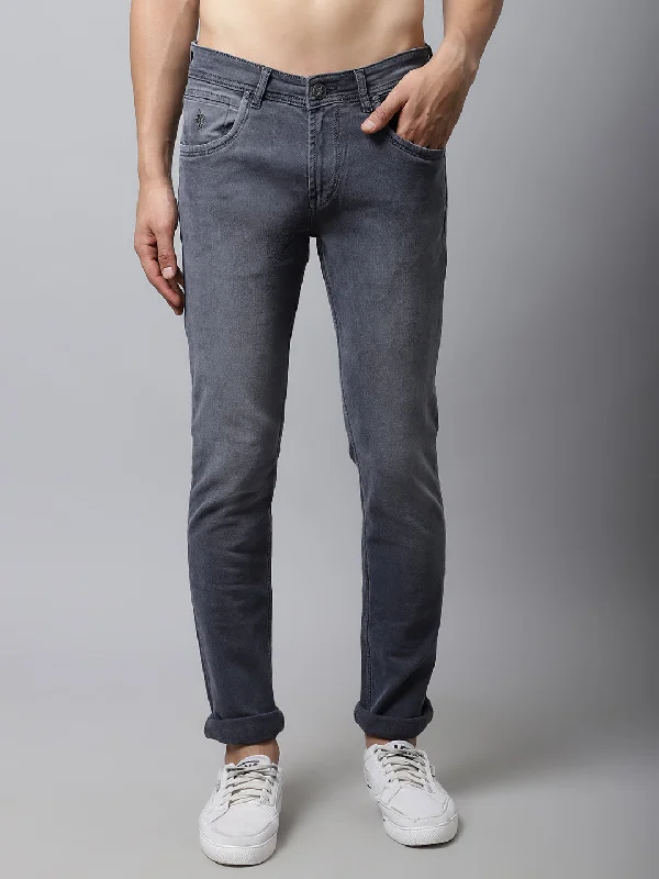 Cantabil Mens Grey Jeans