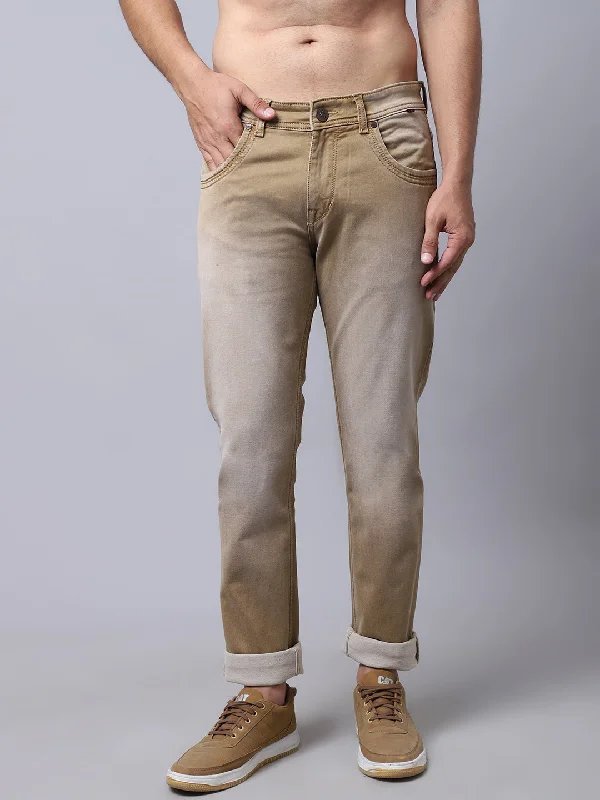 Cantabil men's Khaki Denim