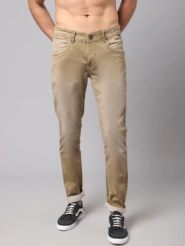 Cantabil Mens Khaki Jeans